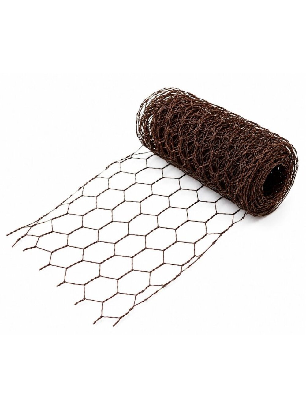 Decorative Brown Chicken Wire Roll 4 Inch x 9.5 Foot Wreath Making Floral Crafts
